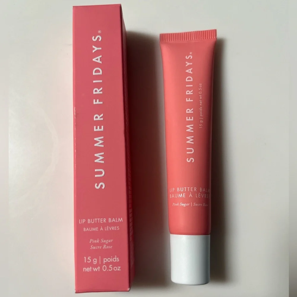 BNIB Summer Fridays Pink Sugar Lip Butter Balm❣️FINAL PRICE❣️ - Picture 1 of 2